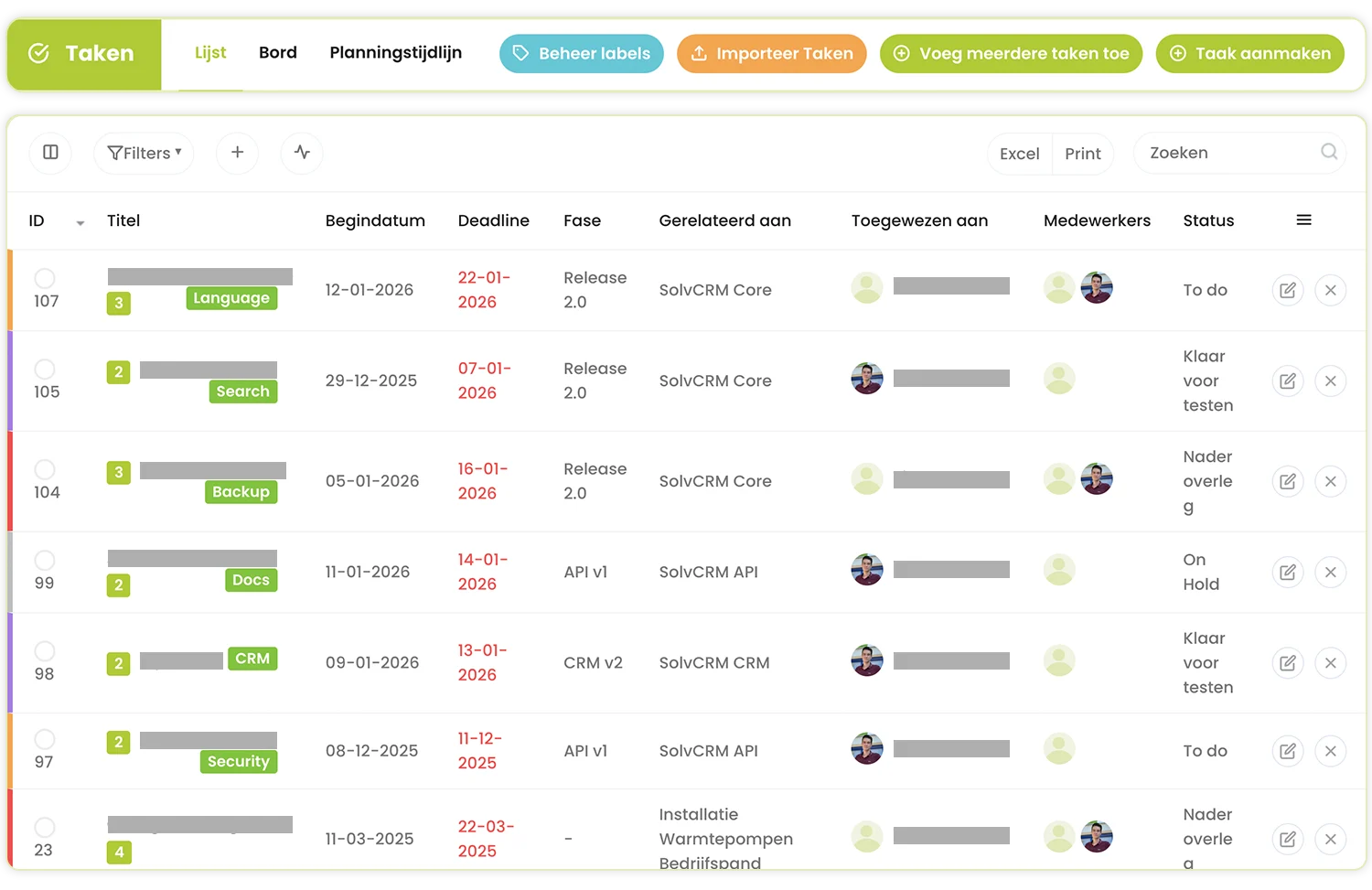 SolvCRM+ facturatiesoftware met klantinformatie en aangesloten bedrijfsprocessen